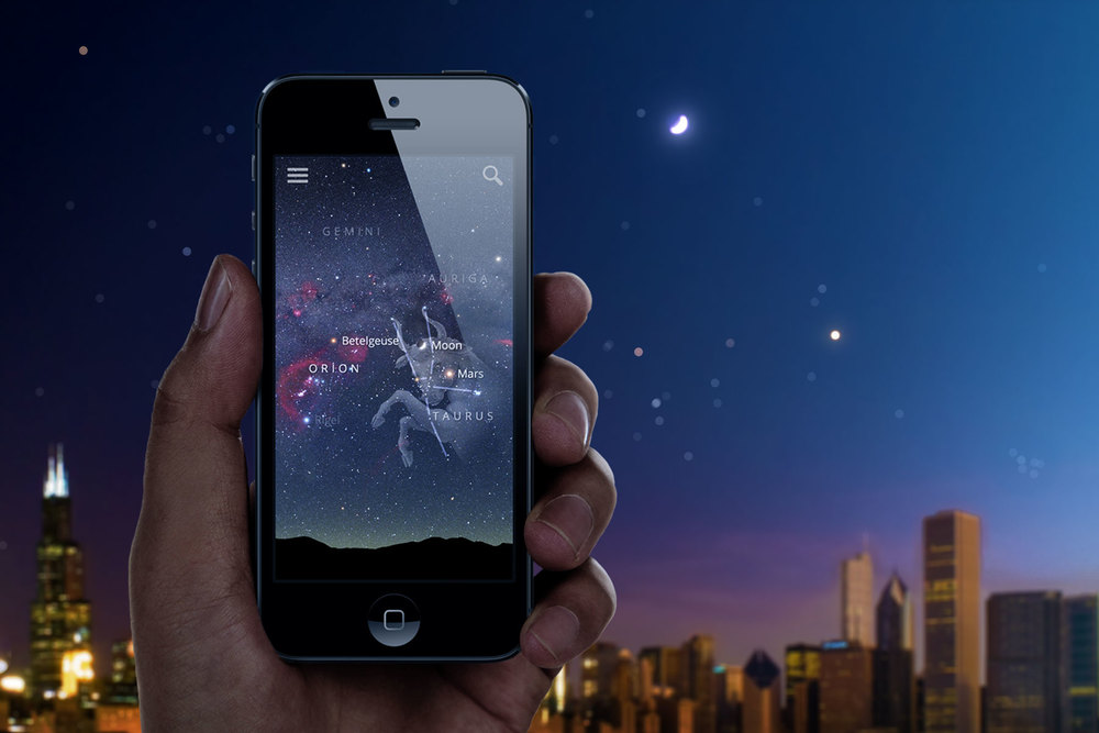 Aplikacja do oglądania gwiazd na iPhone