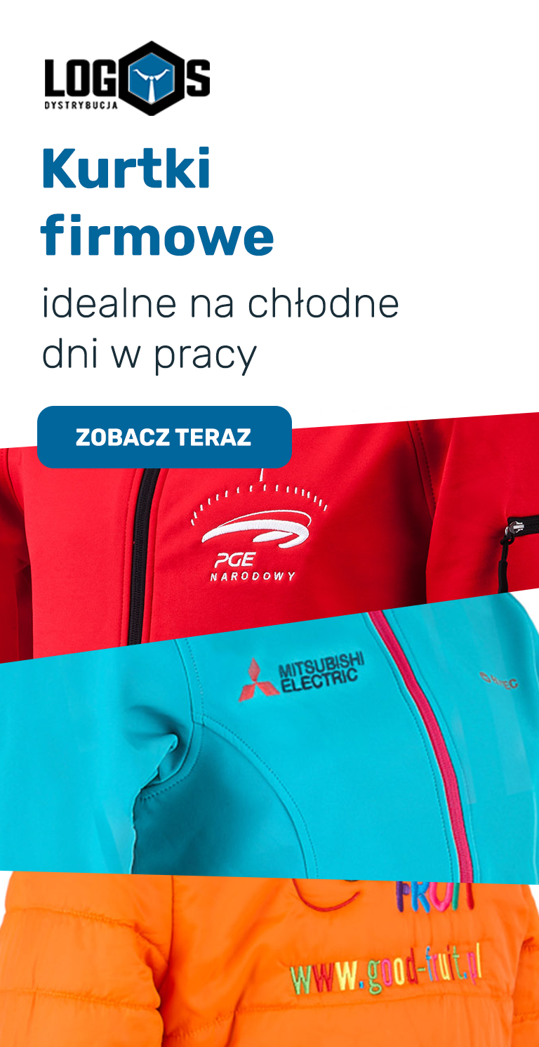 Kurtki z nadrukiem Logos Dystrybucja